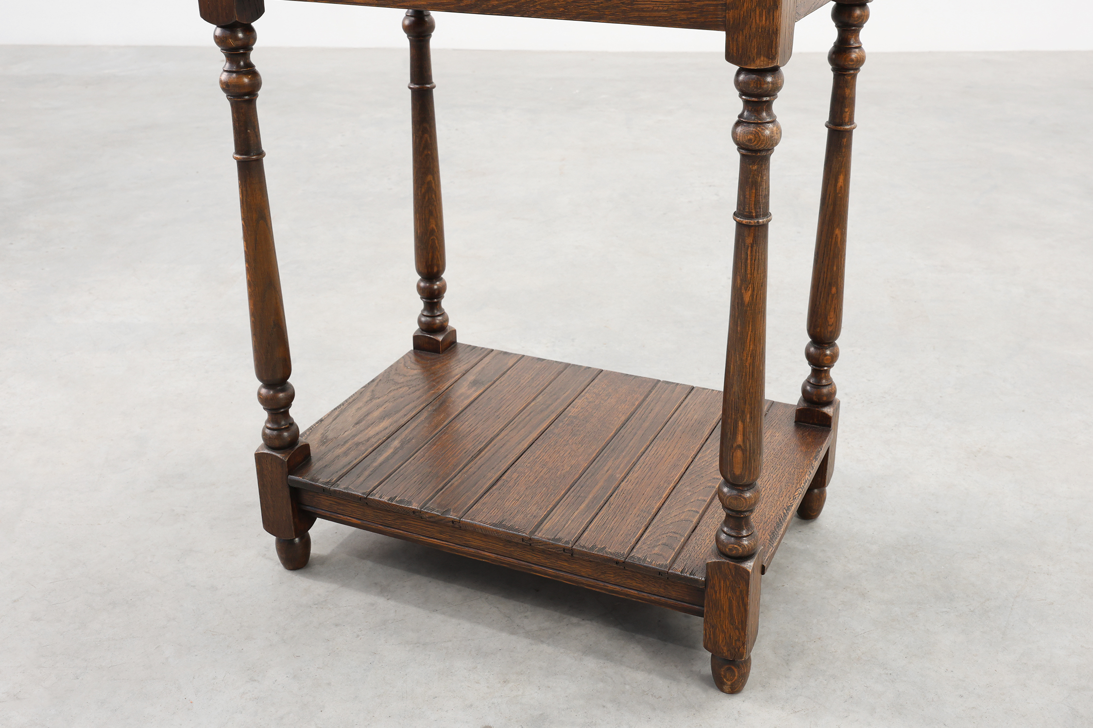 Small rustic cabinet with drawer or nightstand in oak, France 19th centurythumbnail